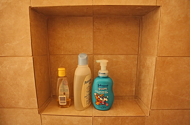 bathroom remodeling shampoo niche soap